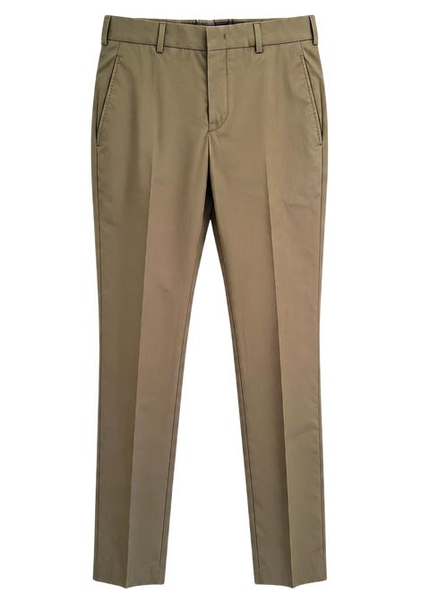 Pantalone PT Torino verde scuro Active in cotone con vestibilità contemporanea PT TORINO | Pantaloni | CO-ASEPZZ0KLT0445