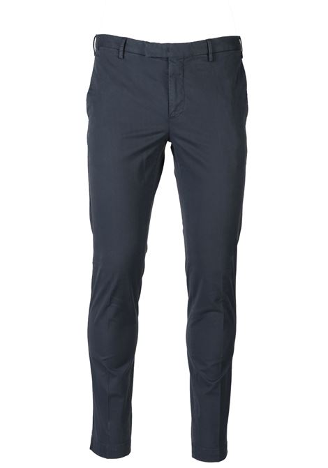 PT Torino Dark Blue Cotton and Elastane Trousers - Spring/Summer PT TORINO |  | CO-KTZEZ00CL1Y380