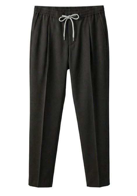 PT Torino pantalone jogger nero Super 130s Soft Fit con coulisse PT TORINO | Pantaloni | CO-TSCNZA0CL10990