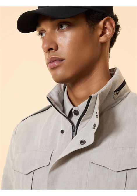 Giacca RRD Lynco Field Jkt in tela lino cotone con cappuccio nascosto RRD | Giubbini | 2603086