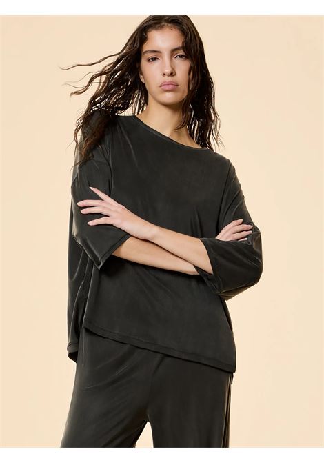 Cupro T-Box Women Shirty  Boxy cupro top with silky touch RRD |  | 2670920