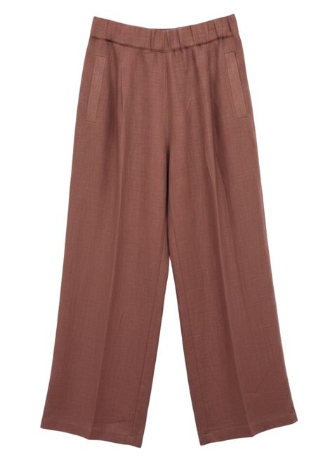 Top Miley a Fascia in Cotone Elasticizzato Celeste Alaska SEMICOUTURE | Pantaloni | S6SN3892-1