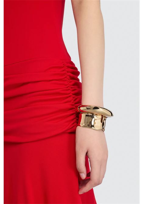 Semicouture Gwen viscose jersey midi dress with side ruching and regular fit Made in Italy SEMICOUTURE |  | S6SQ14D10-0