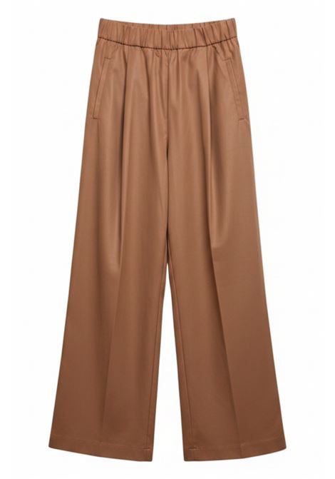 Pantaloni Jhonny a Gamba Larga in Cotone Rosa Rose SEMICOUTURE | Pantaloni | Y6SK44E34-1