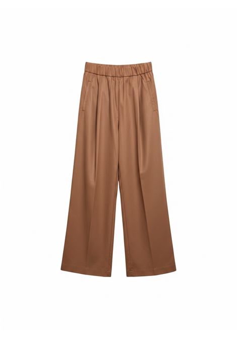 Pantaloni Jhonny a Gamba Larga in Cotone Rosa Rose SEMICOUTURE | Pantaloni | Y6SK44E34-1