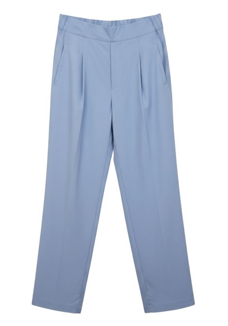 Semicouture Pantaloni Jhonny a Gamba Larga in Cotone Celeste Alaska SEMICOUTURE | Pantaloni | Y6SK44L51-1