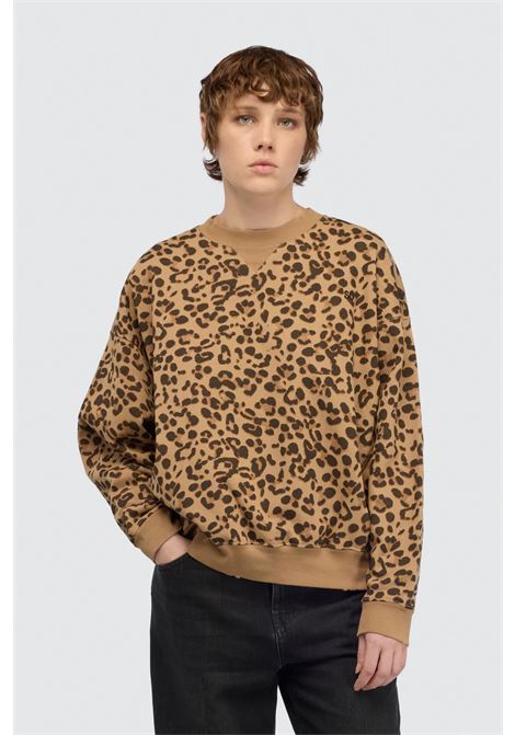 Felpa Semicouture Deiene in cotone maculato over SEMICOUTURE | Felpe | Y6SP07MAC27