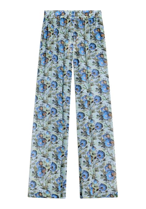 Pantalone Semicouture Athena in viscosa stampata SEMICOUTURE | Pantaloni | Y6SS25FLW56
