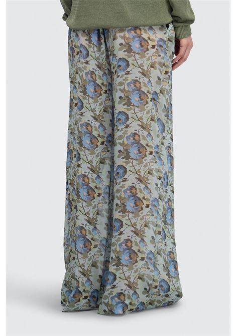 Pantalone Semicouture Athena in viscosa stampata SEMICOUTURE | Pantaloni | Y6SS25FLW56