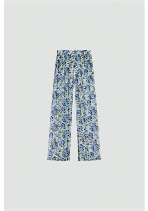 Pantalone Semicouture Athena in viscosa stampata SEMICOUTURE | Pantaloni | Y6SS25FLW56