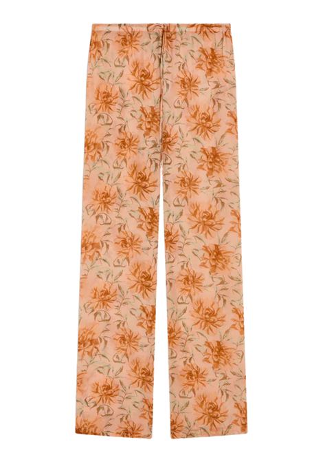 Pantalone Semicouture Natalia in viscosa stampata con coulisse SEMICOUTURE | Pantaloni | Y6SS38FLW58