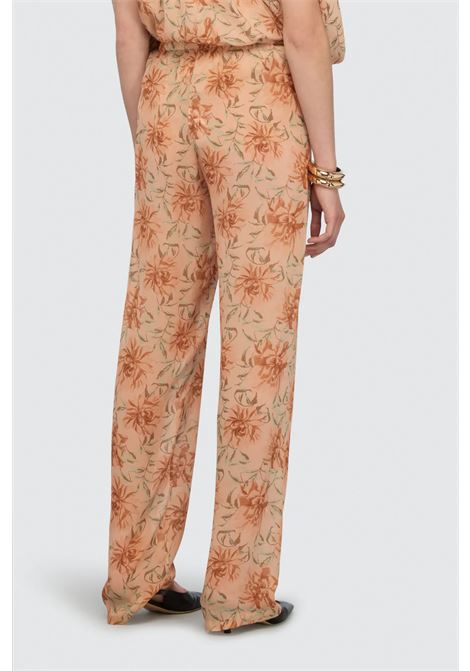 Pantalone Semicouture Natalia in viscosa stampata con coulisse SEMICOUTURE | Pantaloni | Y6SS38FLW58