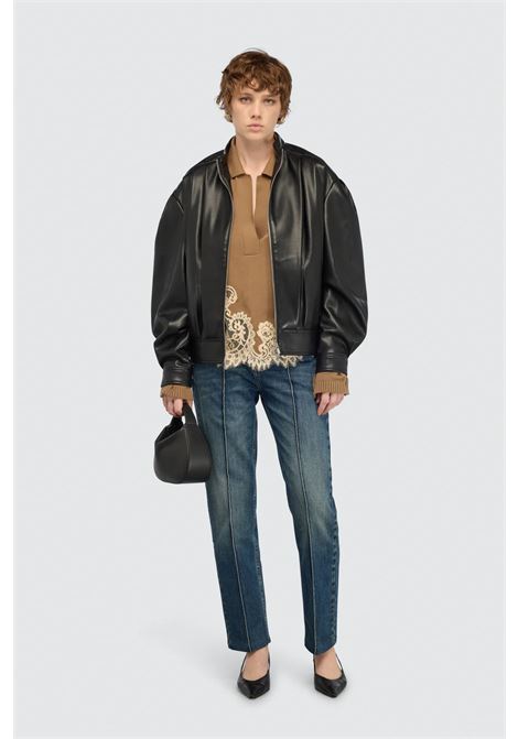 Giacca Semicouture Naia in similpelle effetto over SEMICOUTURE | GIACCHE | Y6ST30Y69-0