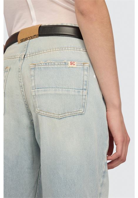 Semicouture Delma wide-leg jeans with brushed details SEMICOUTURE |  | Y6SY40JNS05