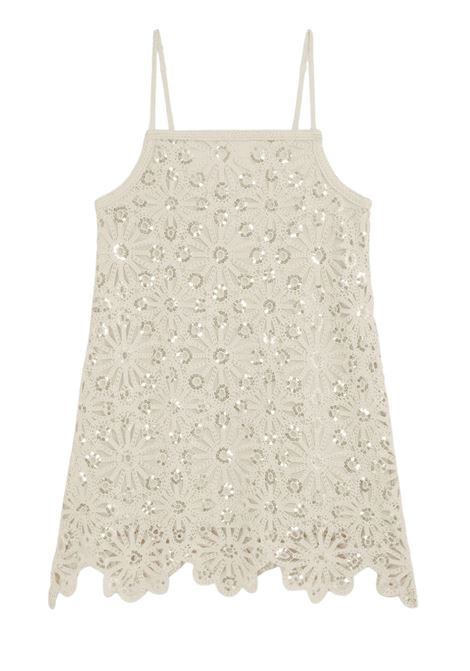 Suncoo Chelby crochet and sequin mini dress with cotton lining SUNCOO |  | S26C0325206