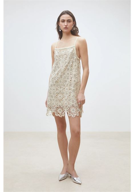Suncoo Chelby crochet and sequin mini dress with cotton lining SUNCOO |  | S26C0325206