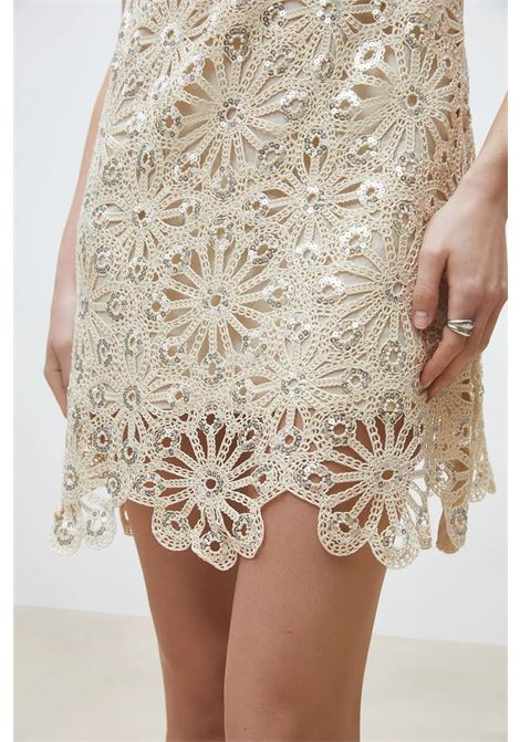 Suncoo Chelby crochet and sequin mini dress with cotton lining SUNCOO |  | S26C0325206