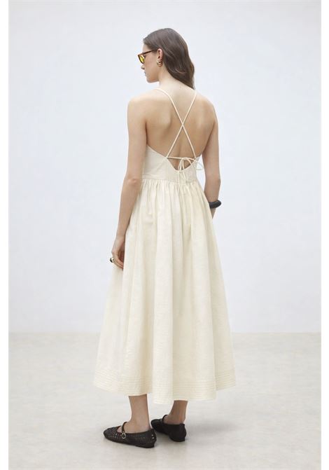 Suncoo Cover long backless poplin dress with cross-back tie SUNCOO |  | S26C0335201