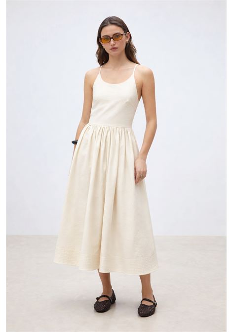 Suncoo Cover long backless poplin dress with cross-back tie SUNCOO |  | S26C0335201