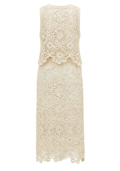 Suncoo Lois crochet and sequin crop top with cotton lining SUNCOO |  | S26C0724906