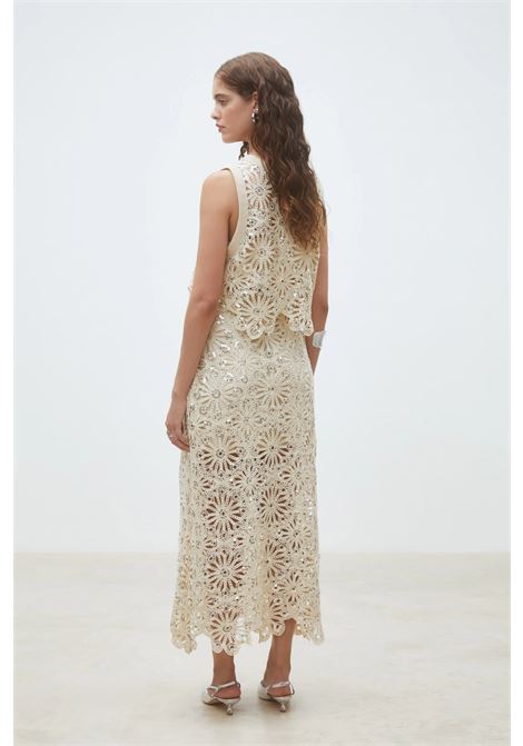 Suncoo Lois crochet and sequin crop top with cotton lining SUNCOO |  | S26C0724906