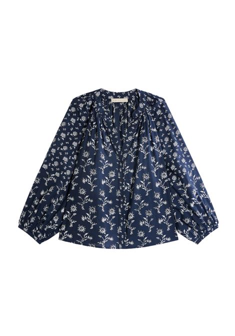 Blusa Vanessa Bruno Gedeon in Misto Cotone con Stampa - Nero Vanessa Bruno | Bluse | 6EVA37-V09863999